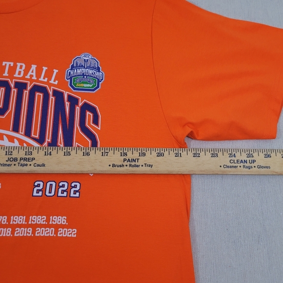 Sc Clemson Tigers 2022 SGA ACC FOOTBALL CHAMPIONS Graphic Tee Mens Large EUC - Picture 11 of 13